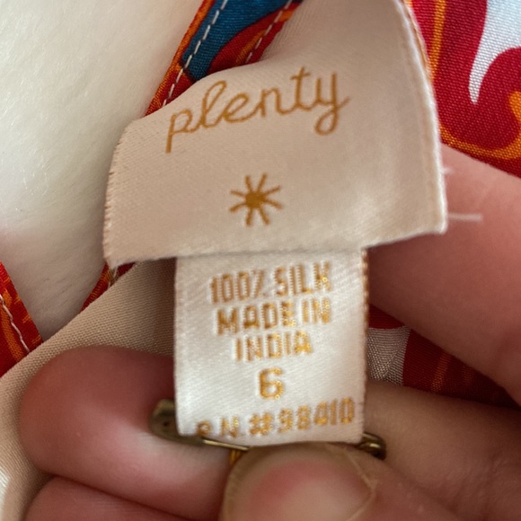 Tracy Rees* PLENTY * Silk Blouse with Seashells Embellishments Size 6 Boho Chic! - Picture 13 of 13